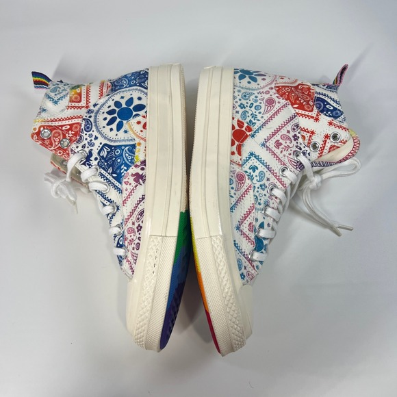 Converse‎ Chuck Taylor Pride Bandana Family Unity Hi Tops Mens 9.5 / Womens 11.5 - Picture 12 of 14